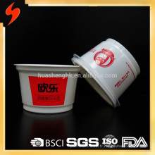 Bol jetable en PP blanc 320 ml KFC certifié FDA avec couvercle